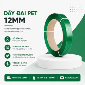 Dây đai PET 12mm